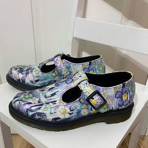 Rare Dr Martens Polley Slime collection florale violet